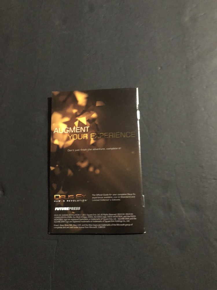 Dues ex Xbox 360 Manual Only