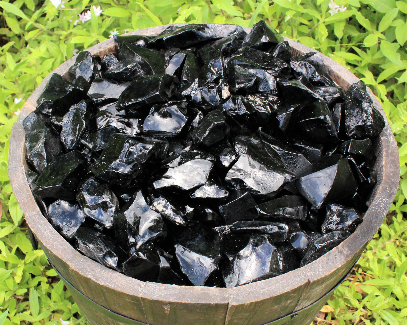 Rough Black Obsidian: 1/4 lb Bulk Lot Natural Raw Stone Crystal Healing 4 oz