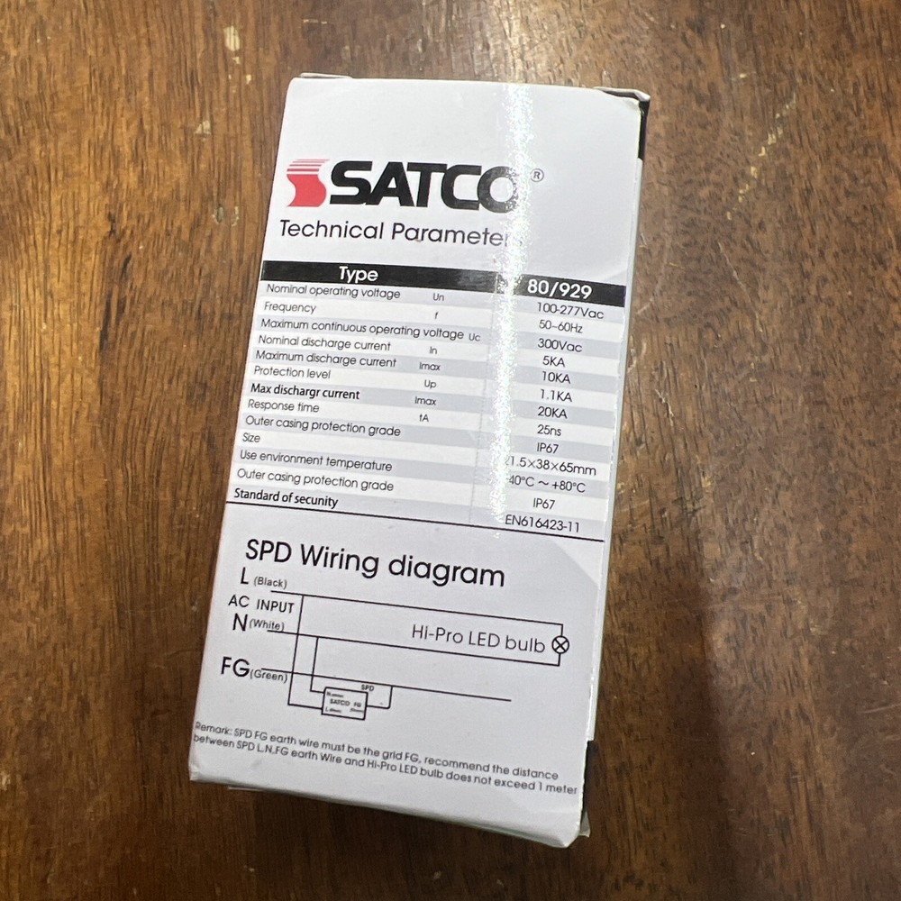 Satco 80/929 Surge Protector