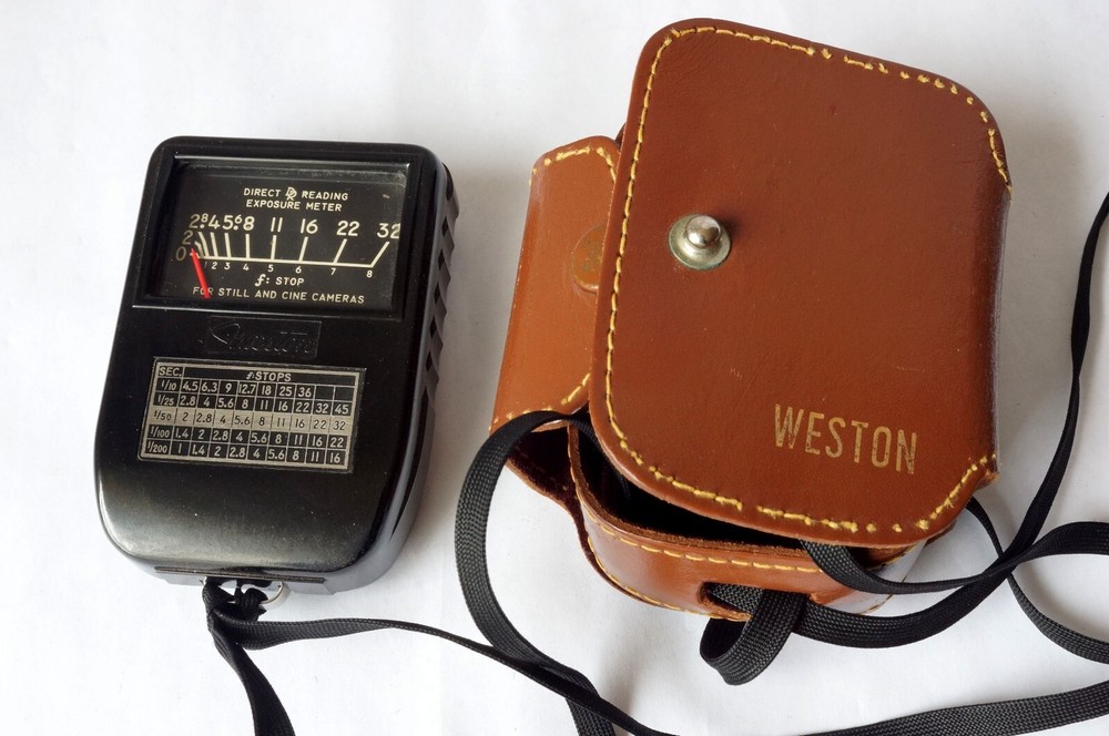 Weston Direct Reading Exposure Light Meter Model 853 w/ Original Case Working