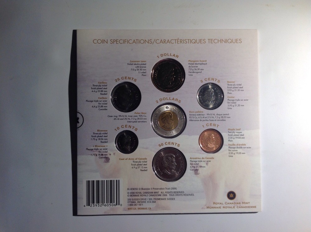 2006P OH! Canada 7 Coin Gift Set. BLc8