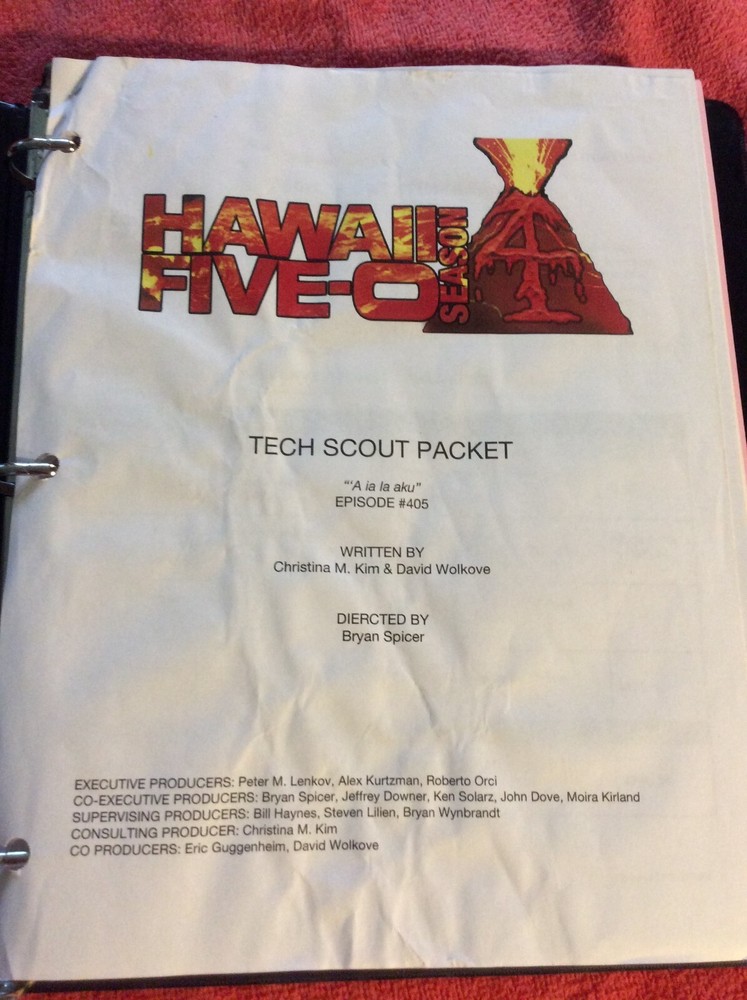 HAWAII FIVE-O ORIGINAL SCRIPT 405 SCHEDULE 2013 A IA LA AKU DANIEL DAE KIM