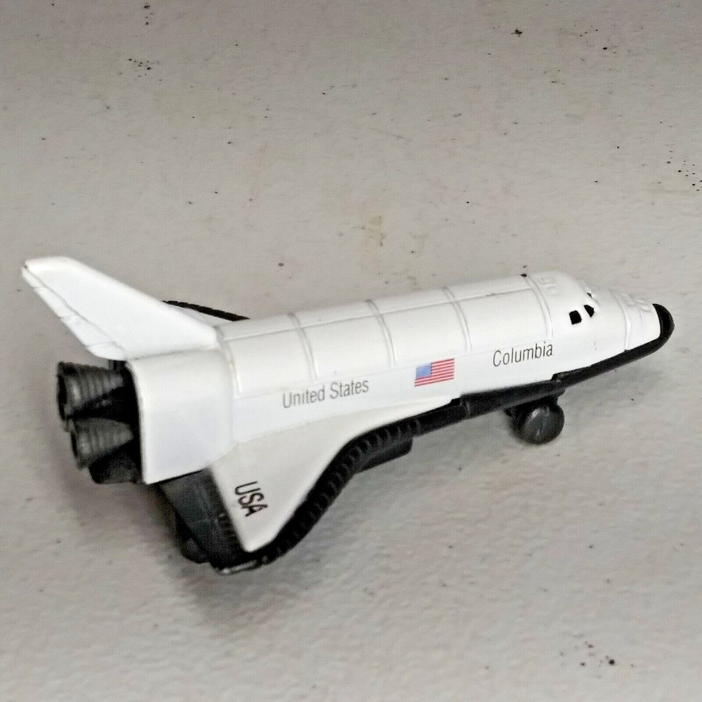 Vintage Space Shuttle Columbia Diecast Metal Pencil Sharpener EUC