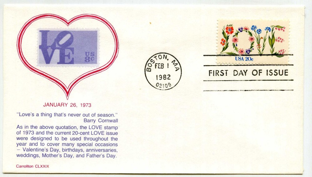 1951 Love Carrollton FDC