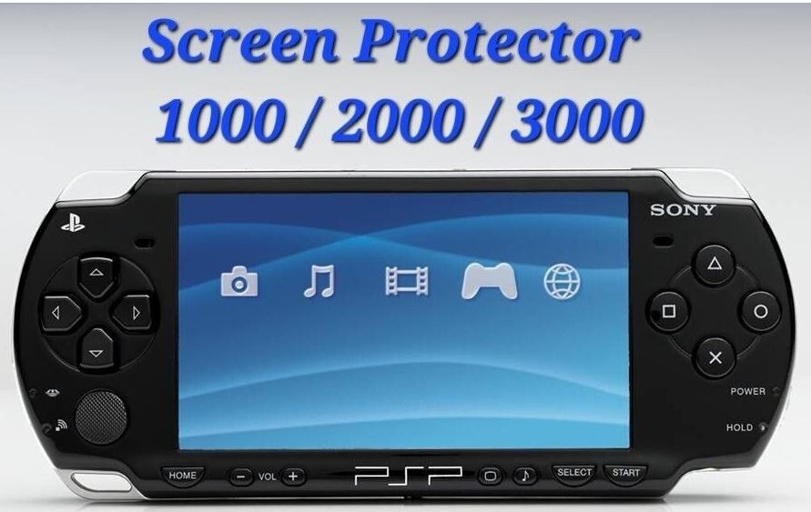 Sony PSP Screen Protector - PET Material, Fits Models 1000/2000/3000 X3 s