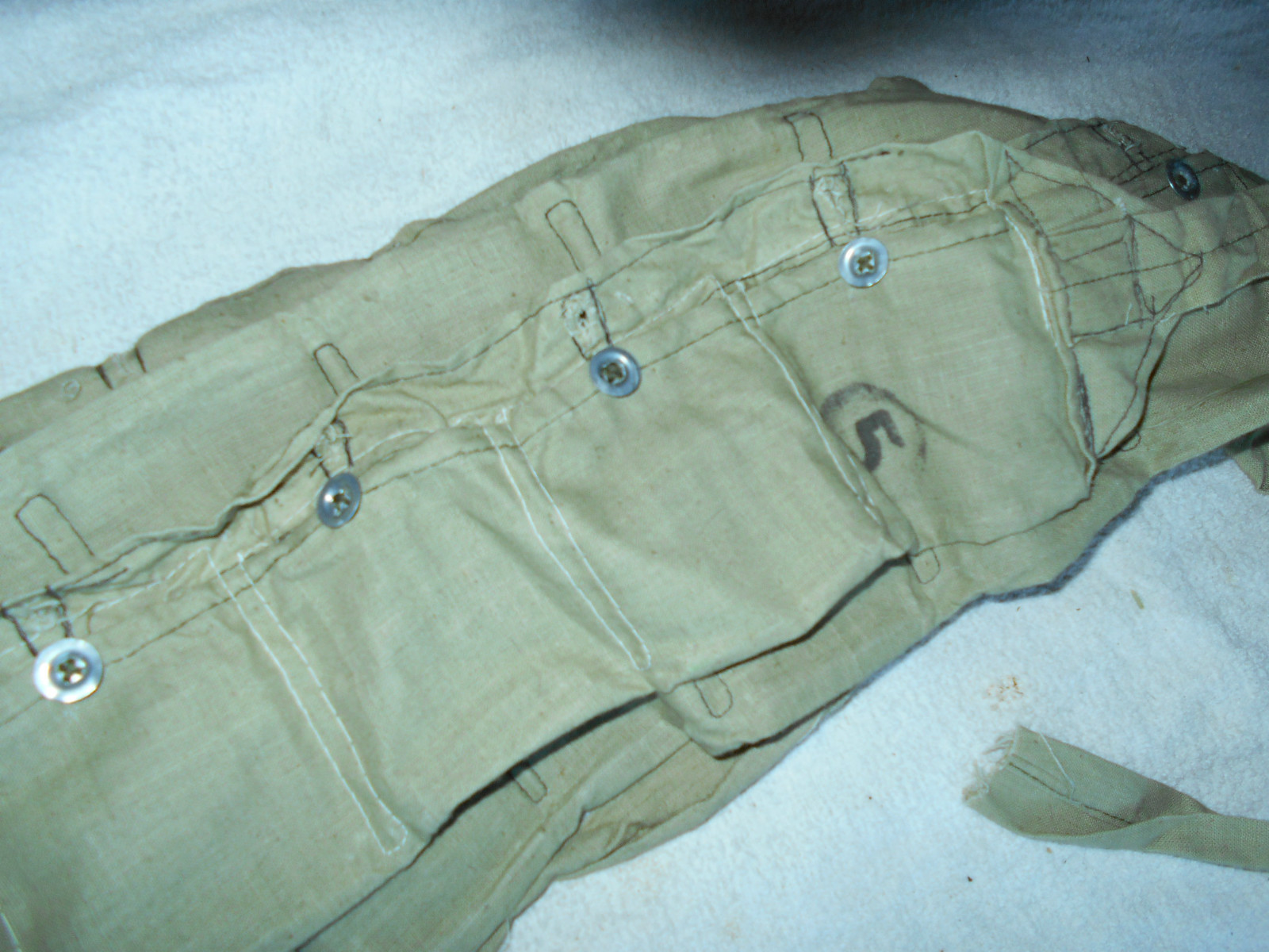 original 10 rd 7 pocket fieldgrau 8mm mauser ammunition bandolier Wehrmacht?