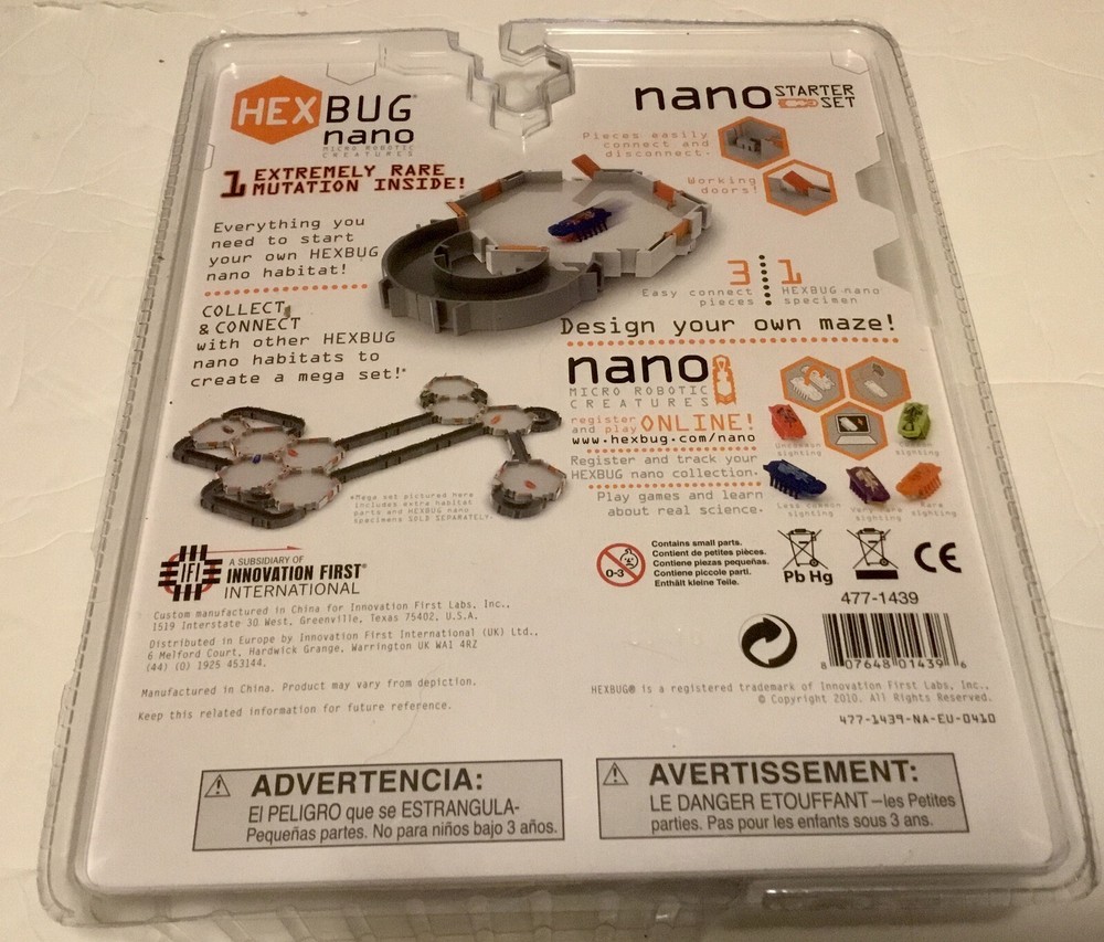 2010 HexBug Nano Micro Robotics Creatures Starter Set 1 Bug Included