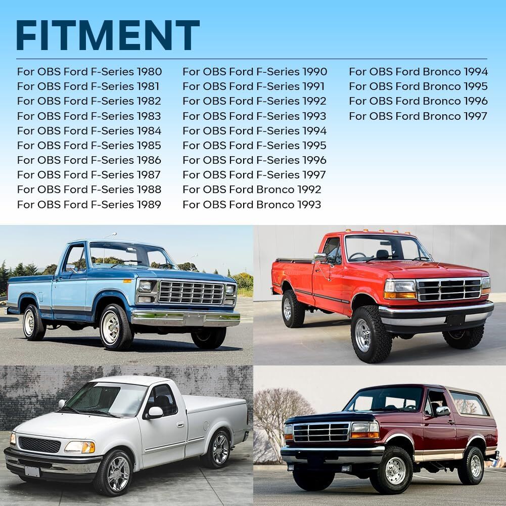 For OBS FORD 1980-1997 F-Series & Bronco Door Handle Reinforcement Plate Kit US