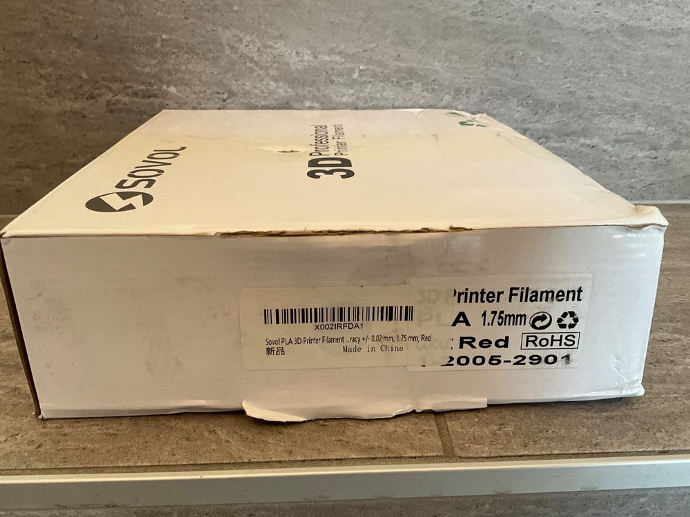 Sovol 3D Printer PLA Filament 1.75mm Red
