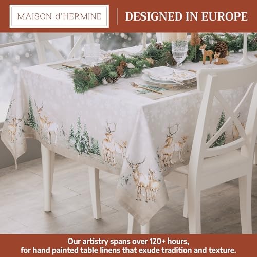 Table Cloth Rectangle Table 100% Cotton 60 x 90 Inches Fall Tablecloth