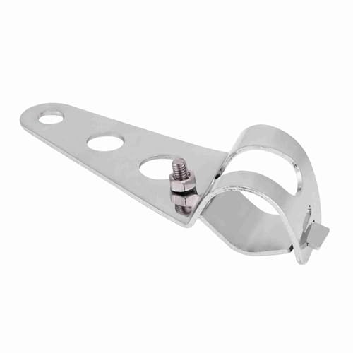2pcs Motorcycle Headlight Mount Brackets Fork Racer 28mm-34mm Silver