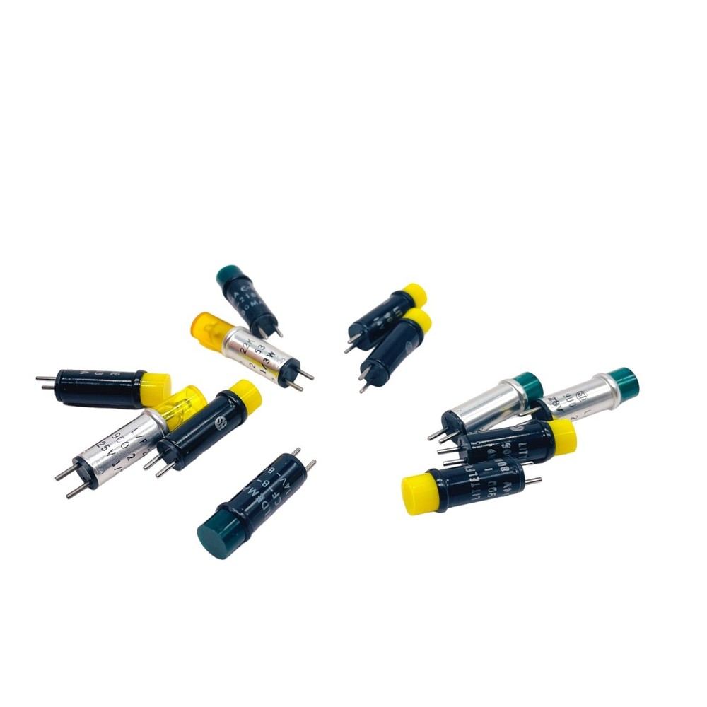 12 pcs Assorted Indicator Cartridge Light Lamps, Eldema and Littelfuse