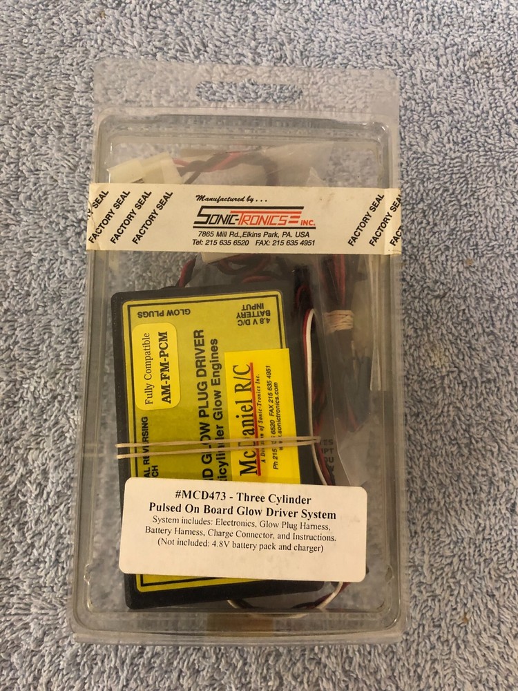 Sonic Tronics McDaniel- 4.8V Pulsed On Board Glow Driver Three Cylinder Mcd473