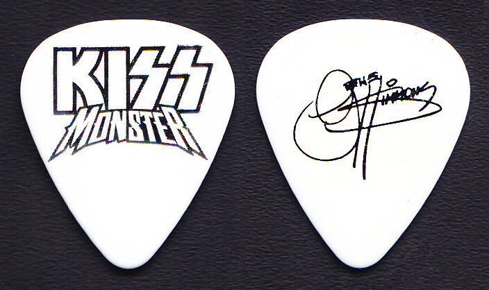 KISS Gene Simmons Signature White/Black Guitar Pick - 2013 Monster European Tour