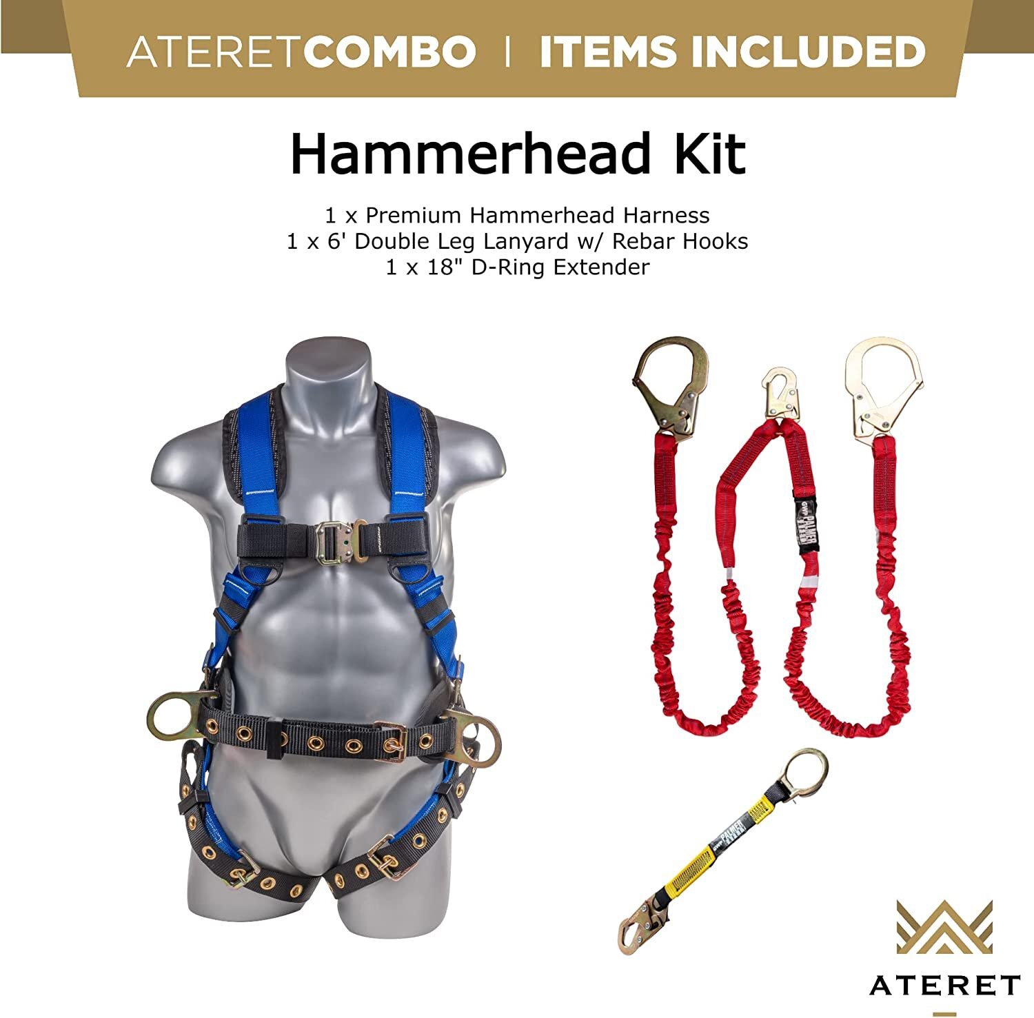 Palmer Safety Fall Protection Hammerhead Kit I 5pt Safety Harness