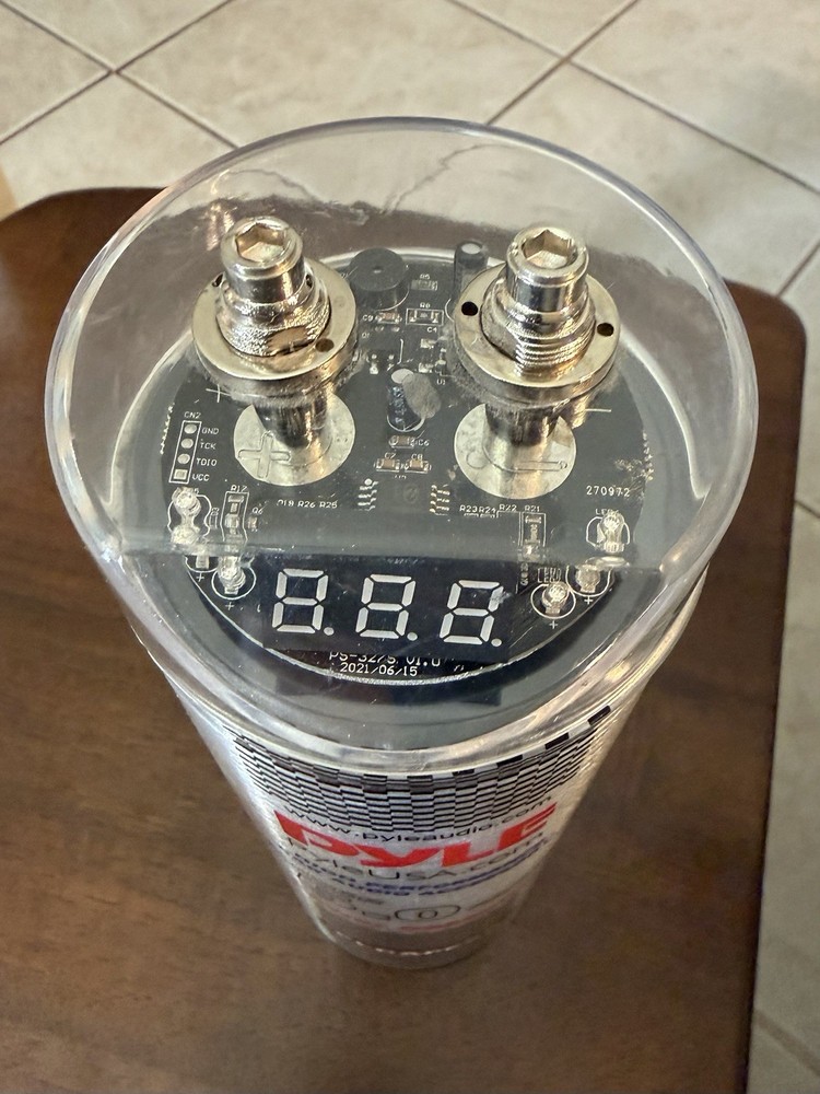 Pyle PLCAPE50 5F 12-24VDC High Performance Digital Power Capacitor