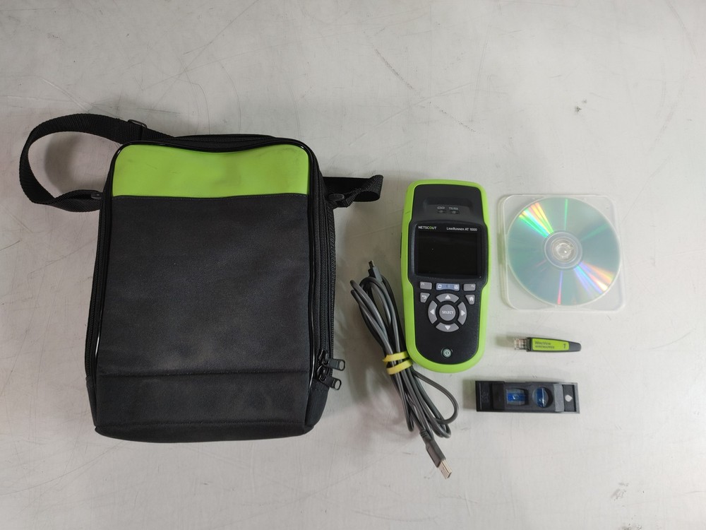 NetScout LinkRunner AT 1000 Network Tester + WireView Mapper + Bag