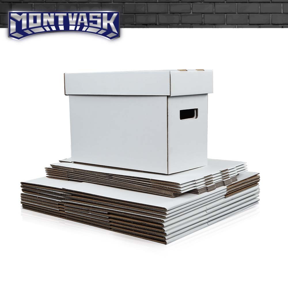 10Pcs Comic Books Storage Boxes Short Holds 150-175 Stackable Durable Archive US