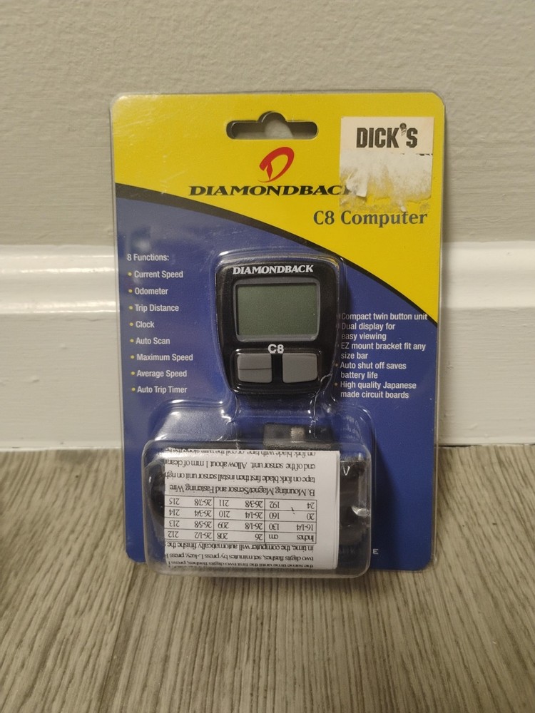 Diamondback Bicycle C8 Computer Vintage Odometer New In Box