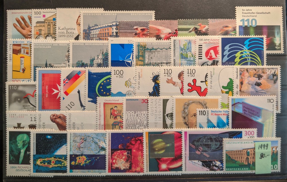 Germany 1999 Complete Year Set MNH