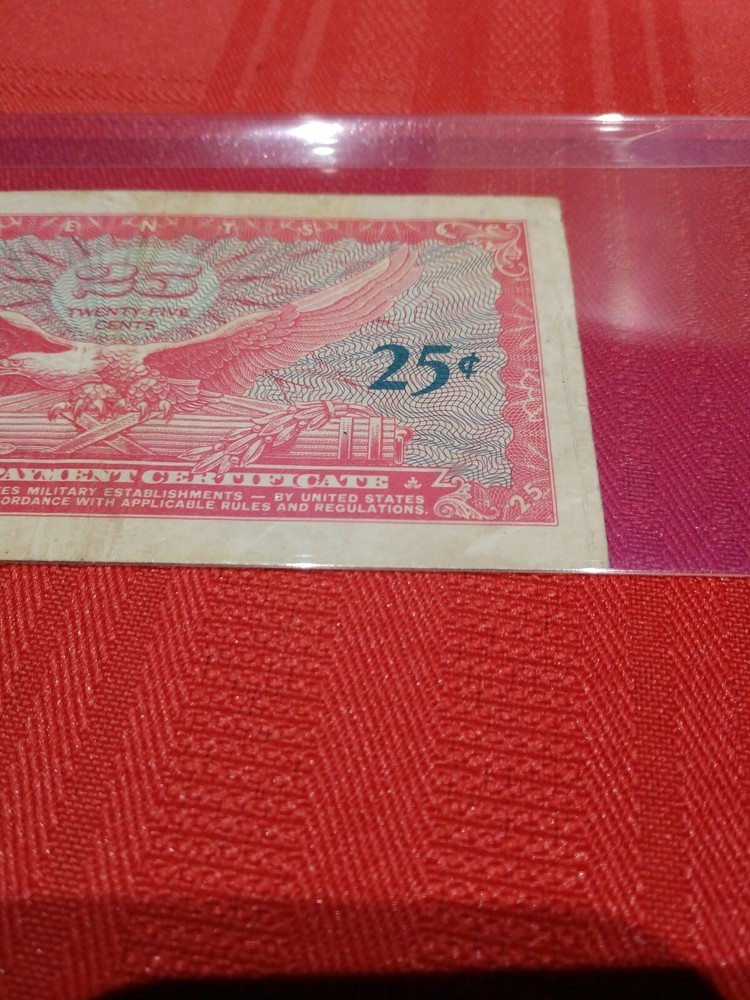 Military Payment Certificate Series 641, .25 Cent