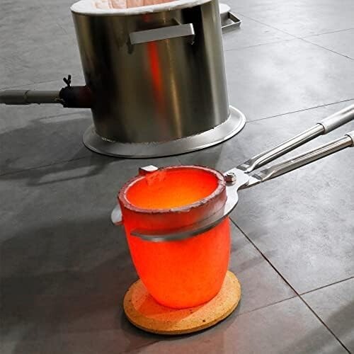 Premium Black Graphite Crucible, Silicon Carbide Clay Furnace Cup - 1800℃/3272℉