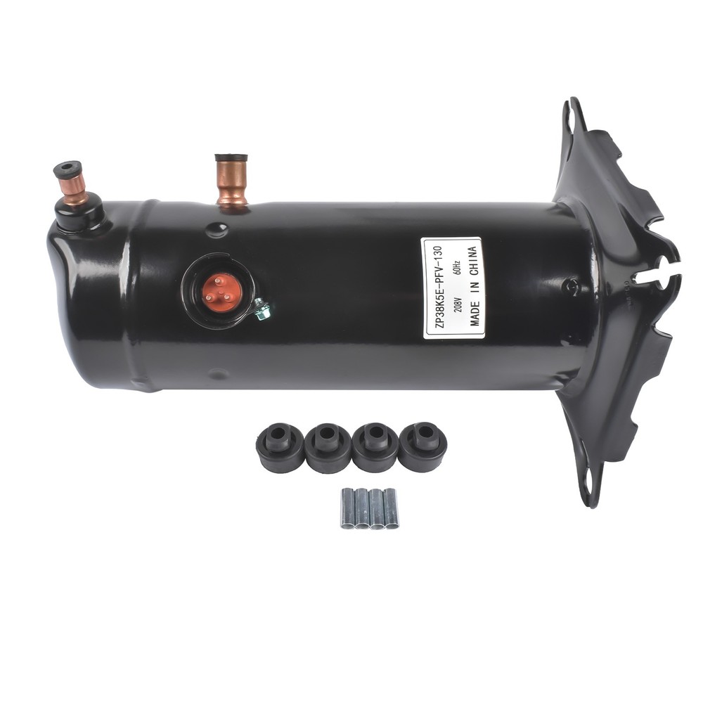 Replacement Compressor 3.5 Tons 208/230V R-410A Scroll 1 Phase Molded Plug Black