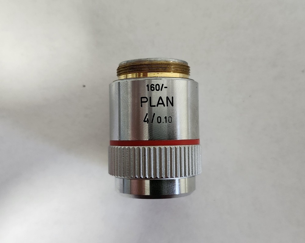 Leitz Wetzlar PLAN 4/0.10 160/- 4X Microscope Objective 519863
