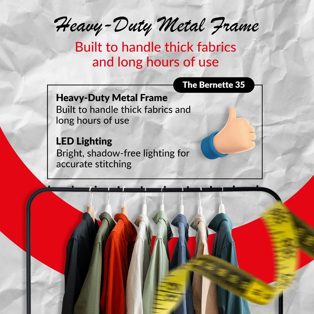 Bernette b35 Mechanical Sewing Machine w/ Accessories ~Serviced!