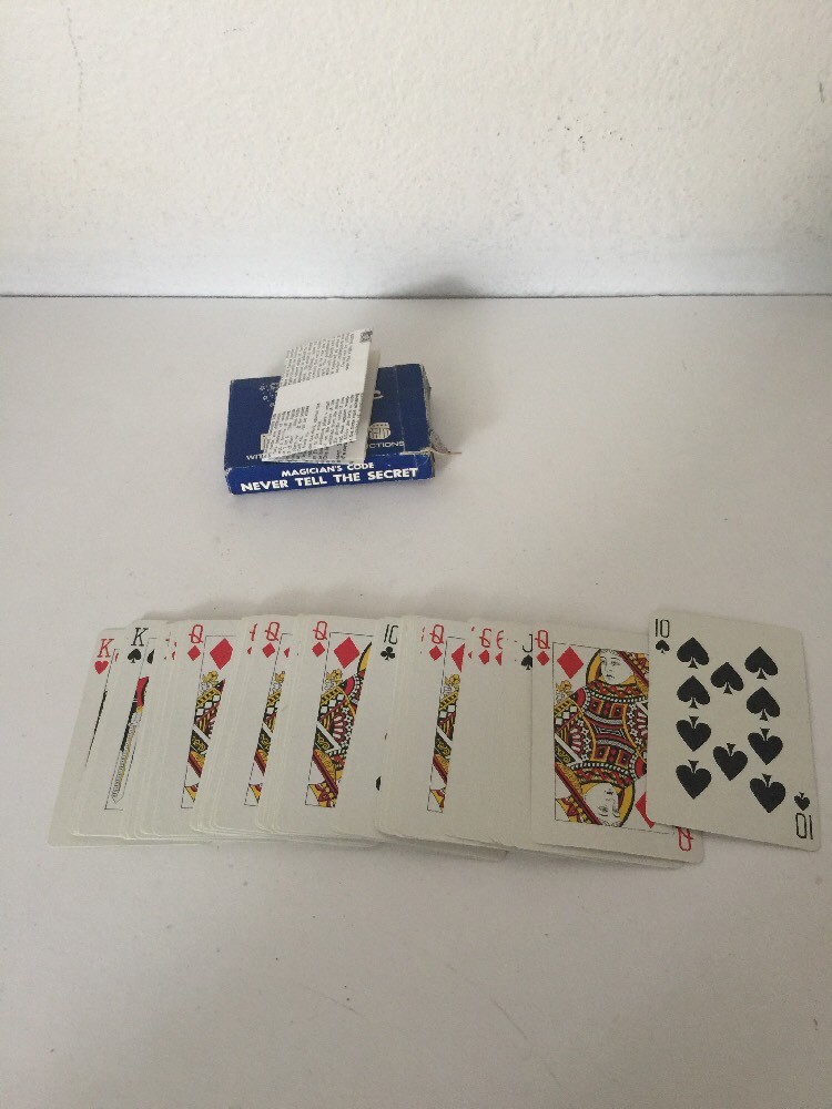 Magic Trik Kards With Complete Instructions D. Robbins And Co. Vintage