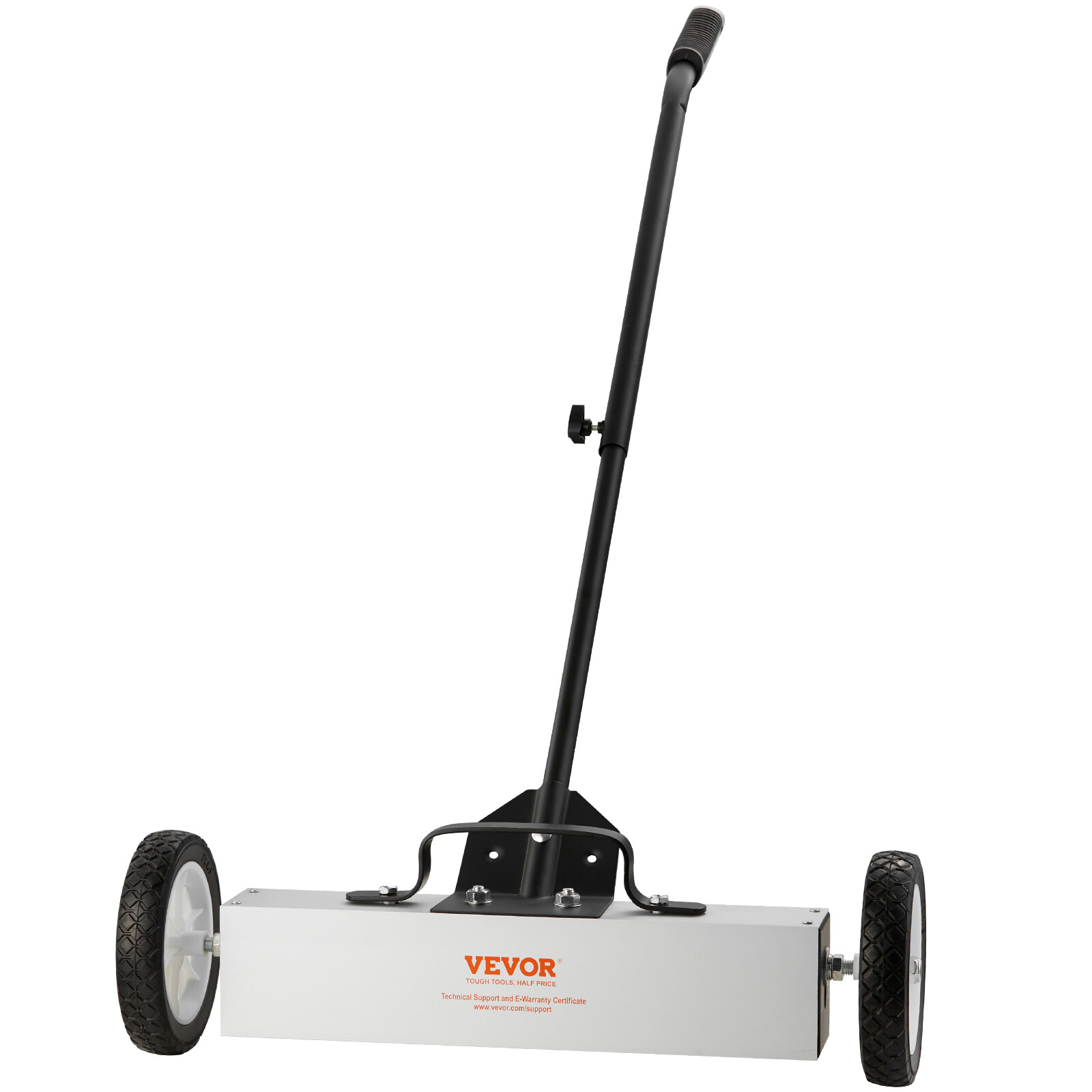 18" Magnetic Sweeper with Wheels 45lbs Rolling Sweeper Lawn Yard Grass