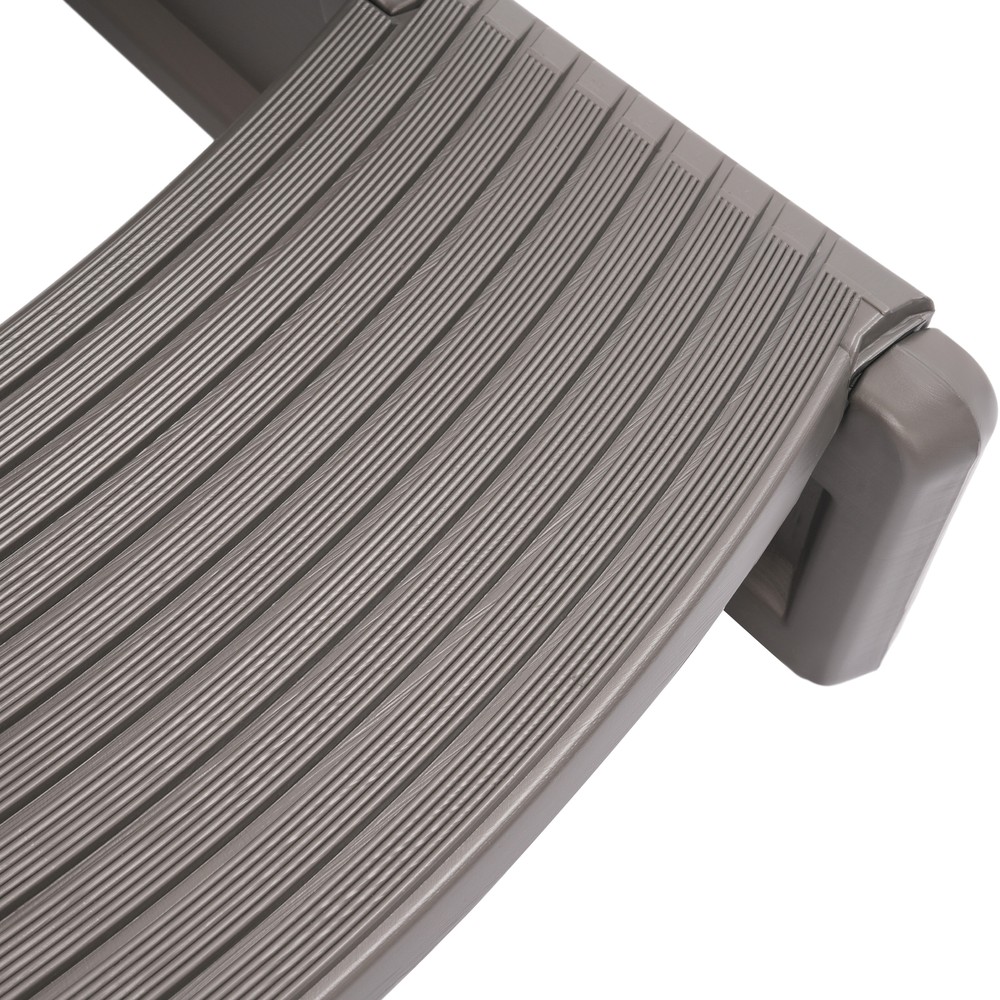 Outdoor Polypropylene Multi Purpose Spa and Hot Tub Handi-Step Step, Carbon Gray