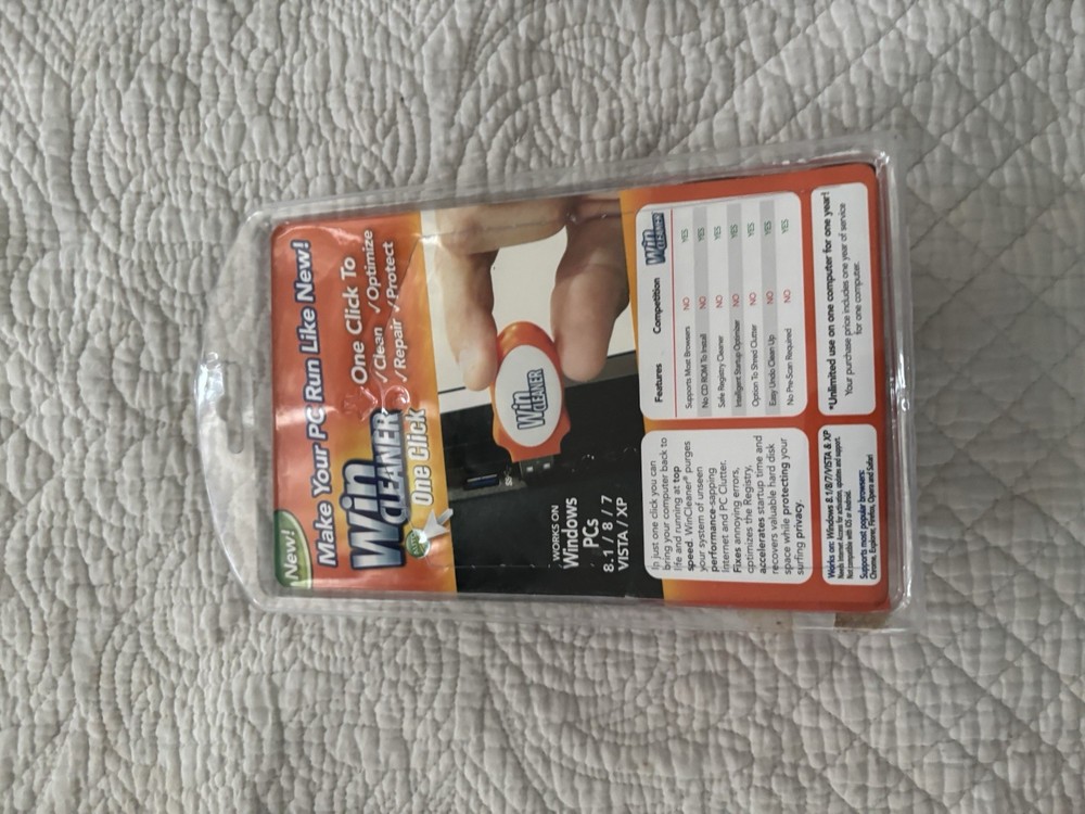 Win Cleaner USB-One Click, Fast & Easy Computer Clean,Optimize, Repair NEW