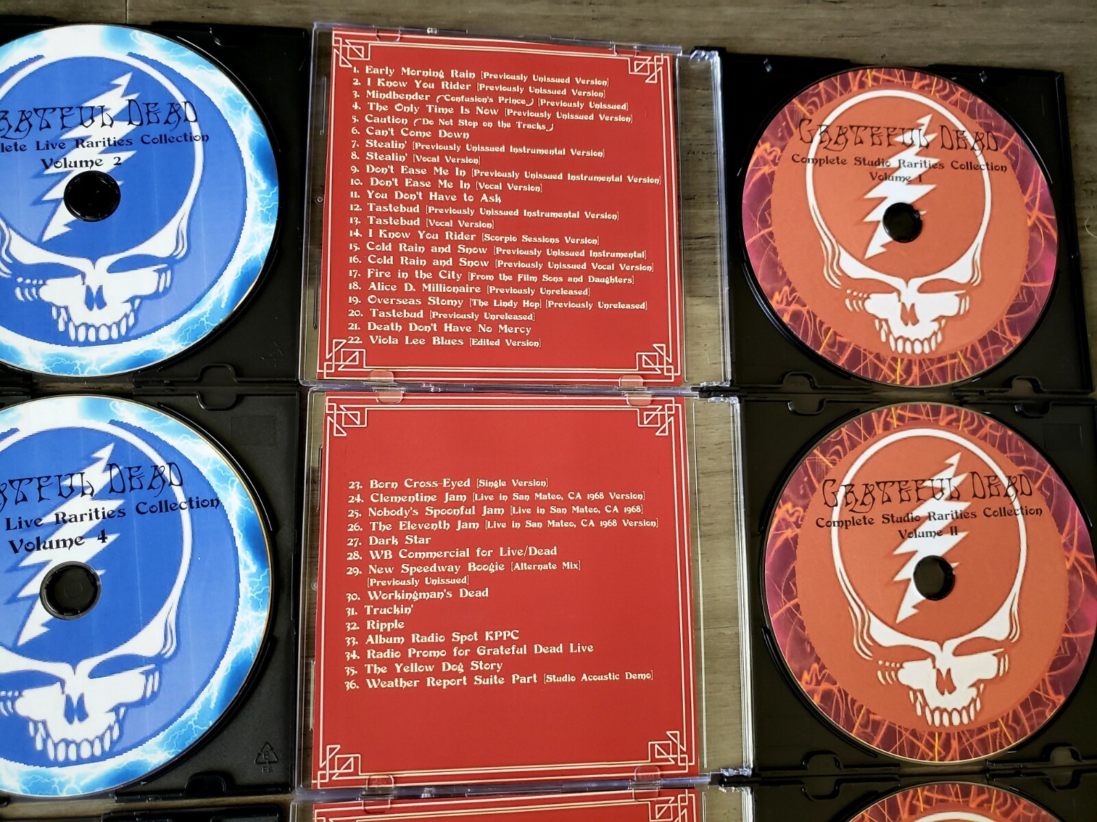 GRATEFUL DEAD 12 CDs COMPLETE LIVE & STUDIO RARITIES COLLECTIONS