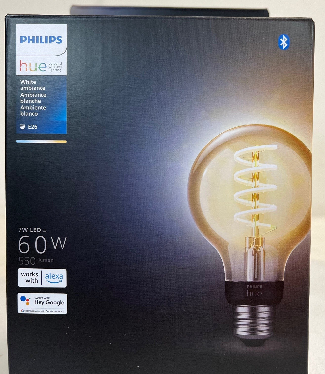 Philips Hue White Ambiance 7W Filament G25 (563593) -FREE SHIPPING
