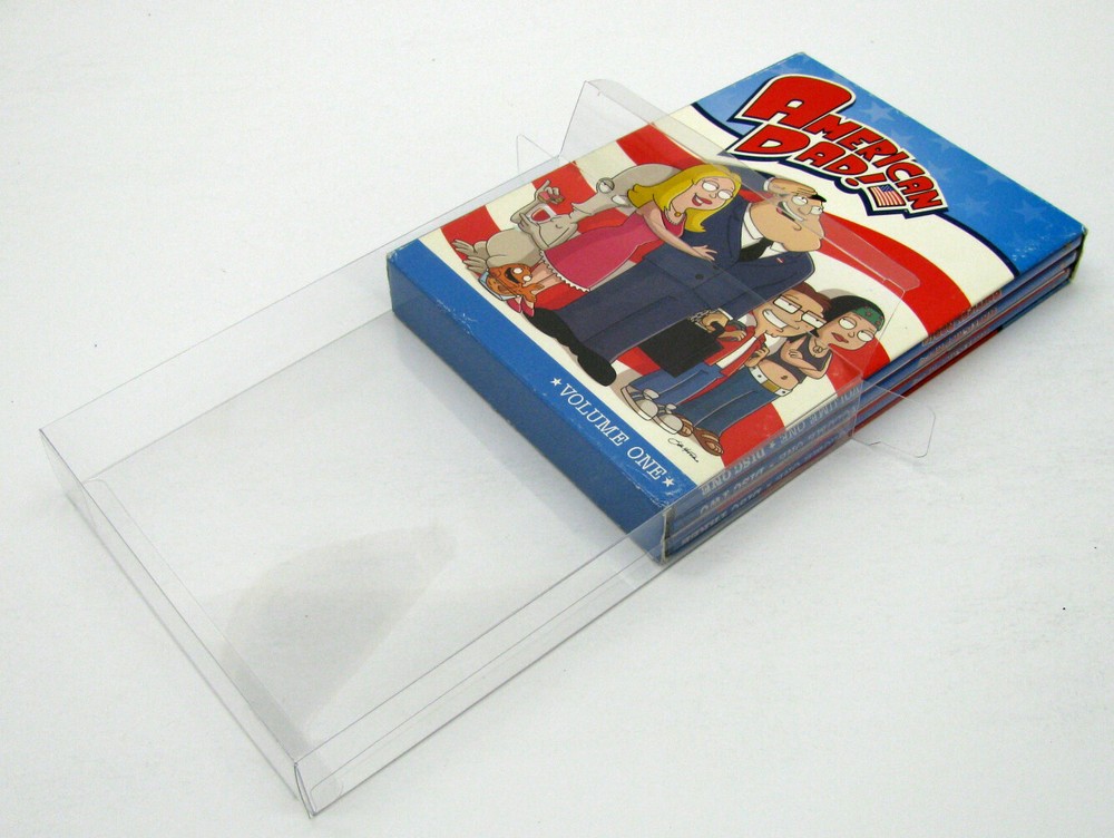 50x DVD OVERSIZED BOX SET (SIZE DVO A) - CLEAR PLASTIC PROTECTIVE BOX PROTECTOR
