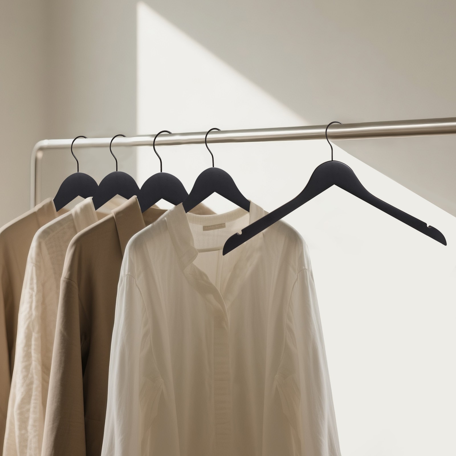 BP4U 12-36pk Wooden Clothes Top Hangers for Blouses/Coats/Jackets/Shirts/Tanks