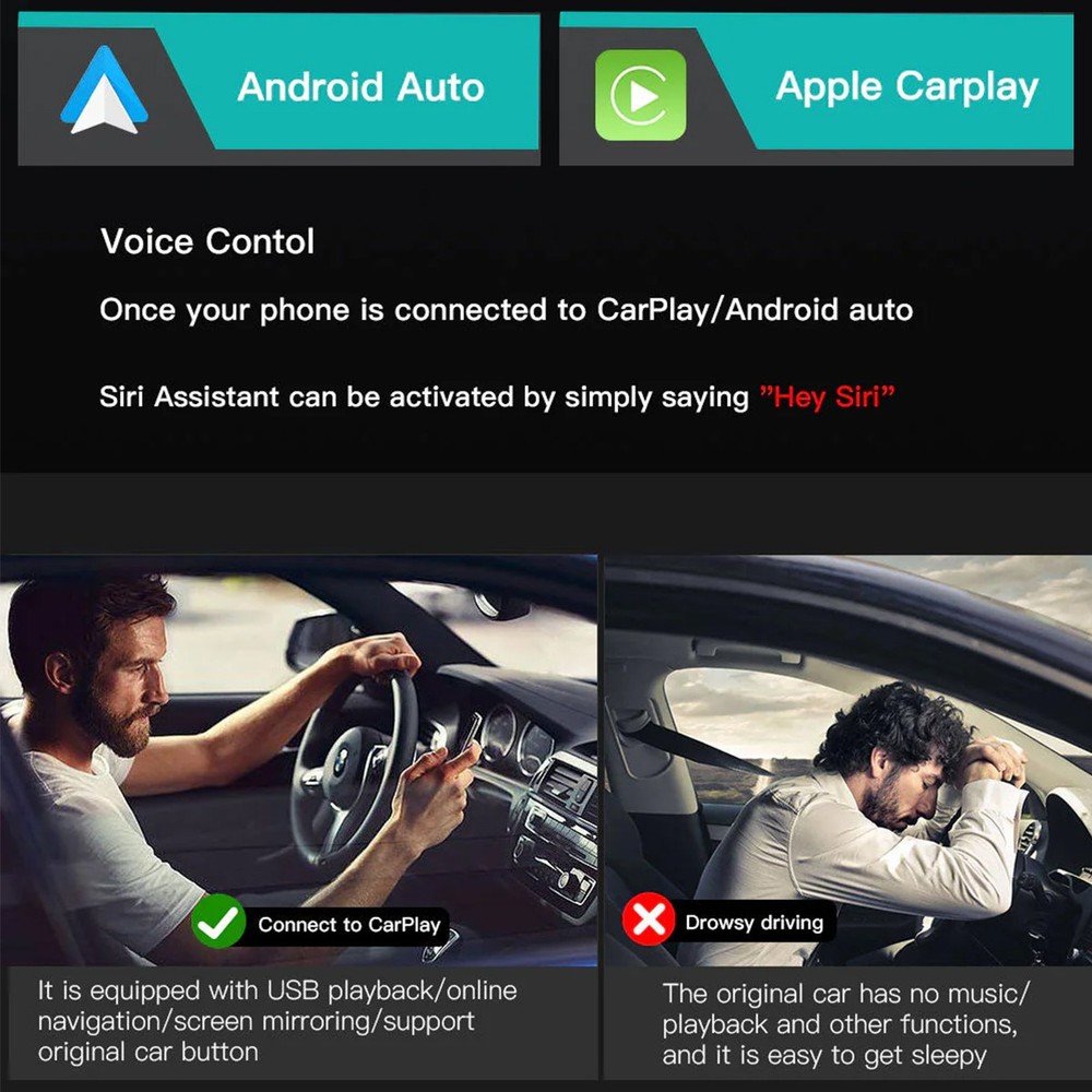 Wireless Apple CarPlay Android Auto Module for Mercedes-Benz C Class W204 NTG4.0