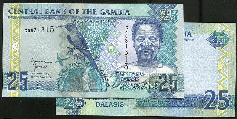 GAMBIA , P27 ,25-DALA , ND(2001) , UNC