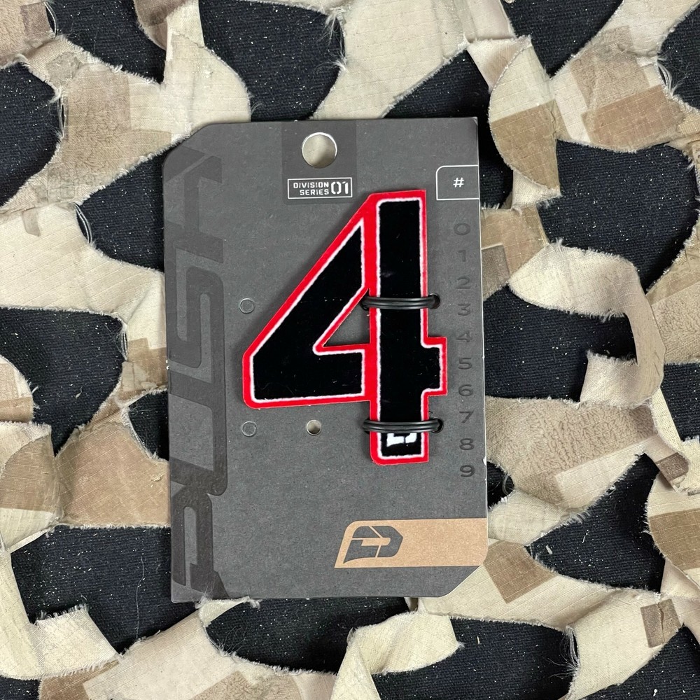 NEW Push Division Number Patch #4 - Red
