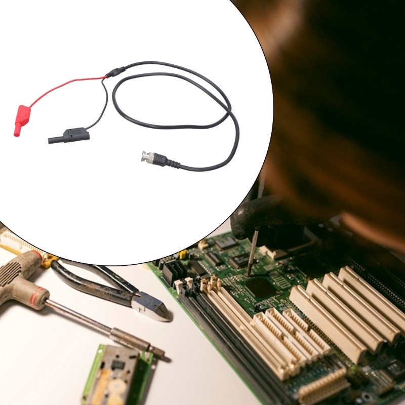 Stackable Banana Plugs Test Leads Cable for Oscilloscopes & Video Surveillances