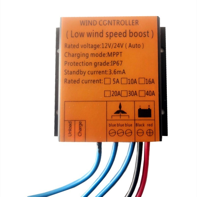 800W MPPT Charge Controller Boost Regulator for Wind Turbine Generator 12V/24V