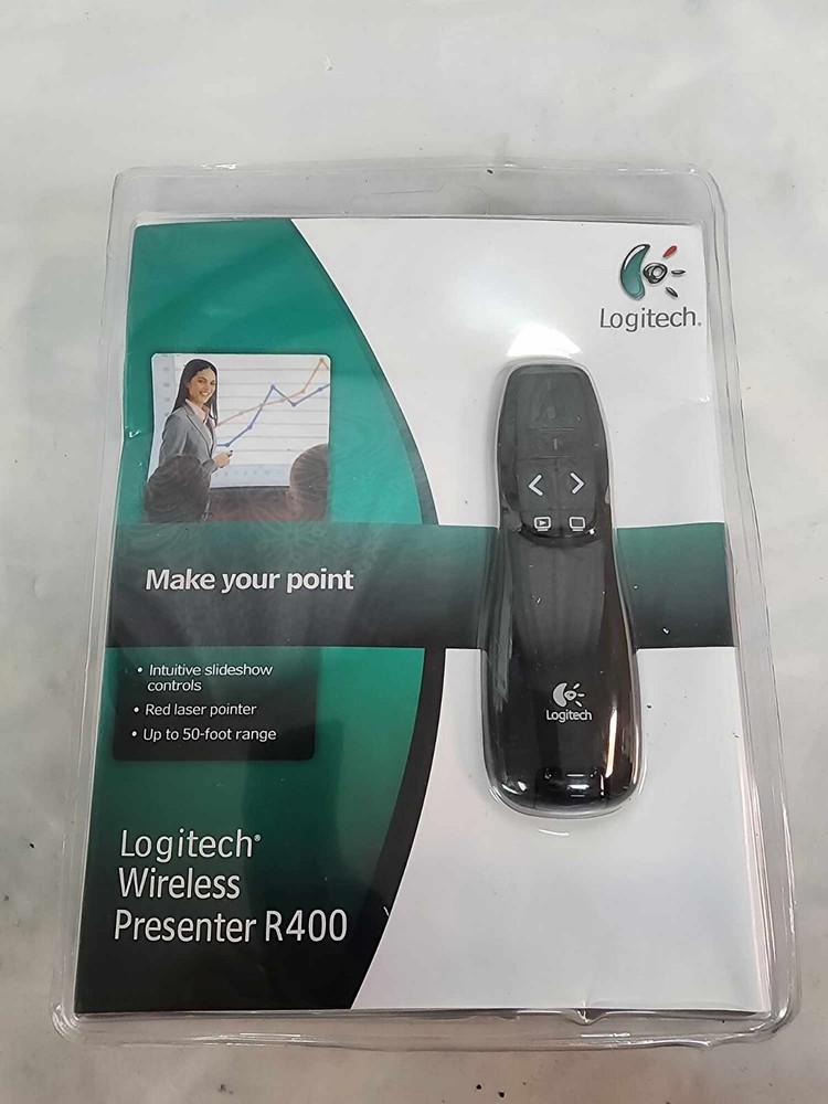 Logitech R400 Presenter Remote Control & Red Laser Pointer - Brand New Sealed