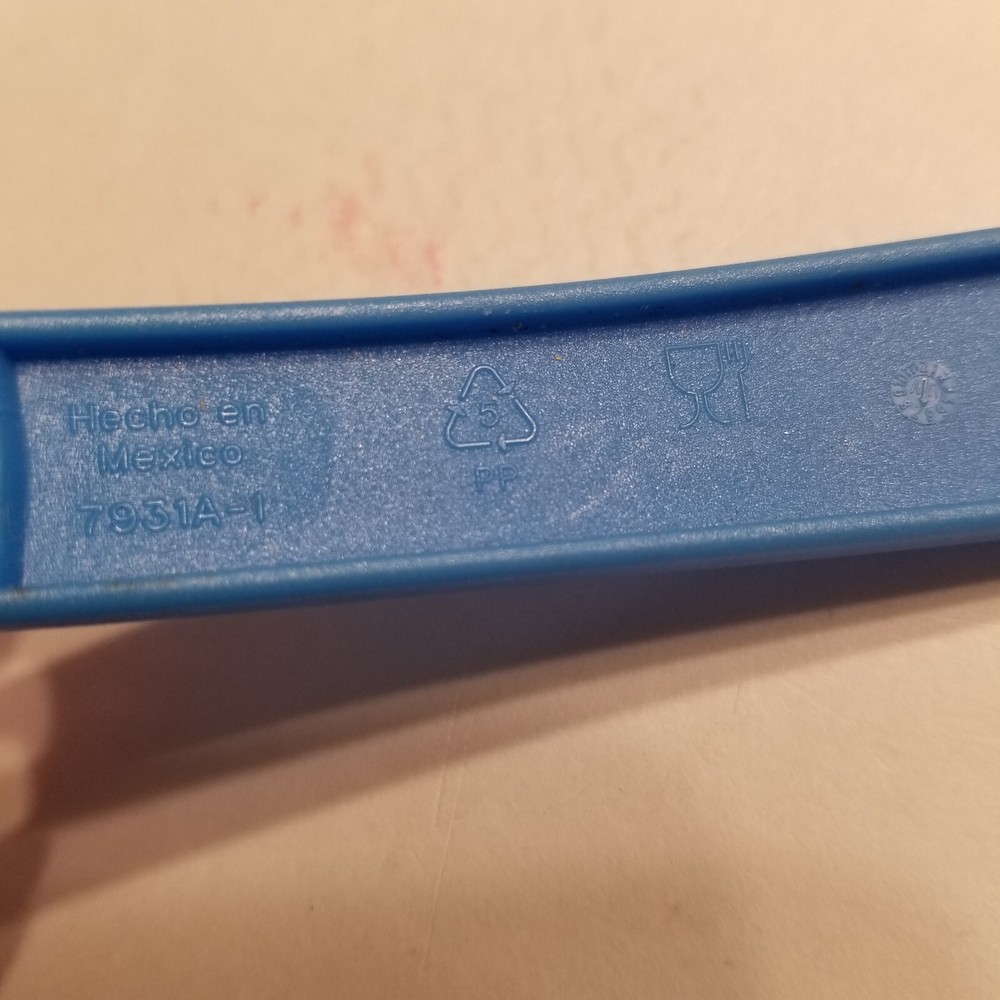 TUPPERWARE MEASURING Spoon Spoons Stacking -BLUE Color COMPLETE Set Of 6