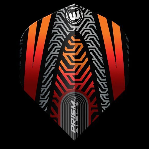 Winmau Prism Alpha Black & Orange Extra Thick Flights