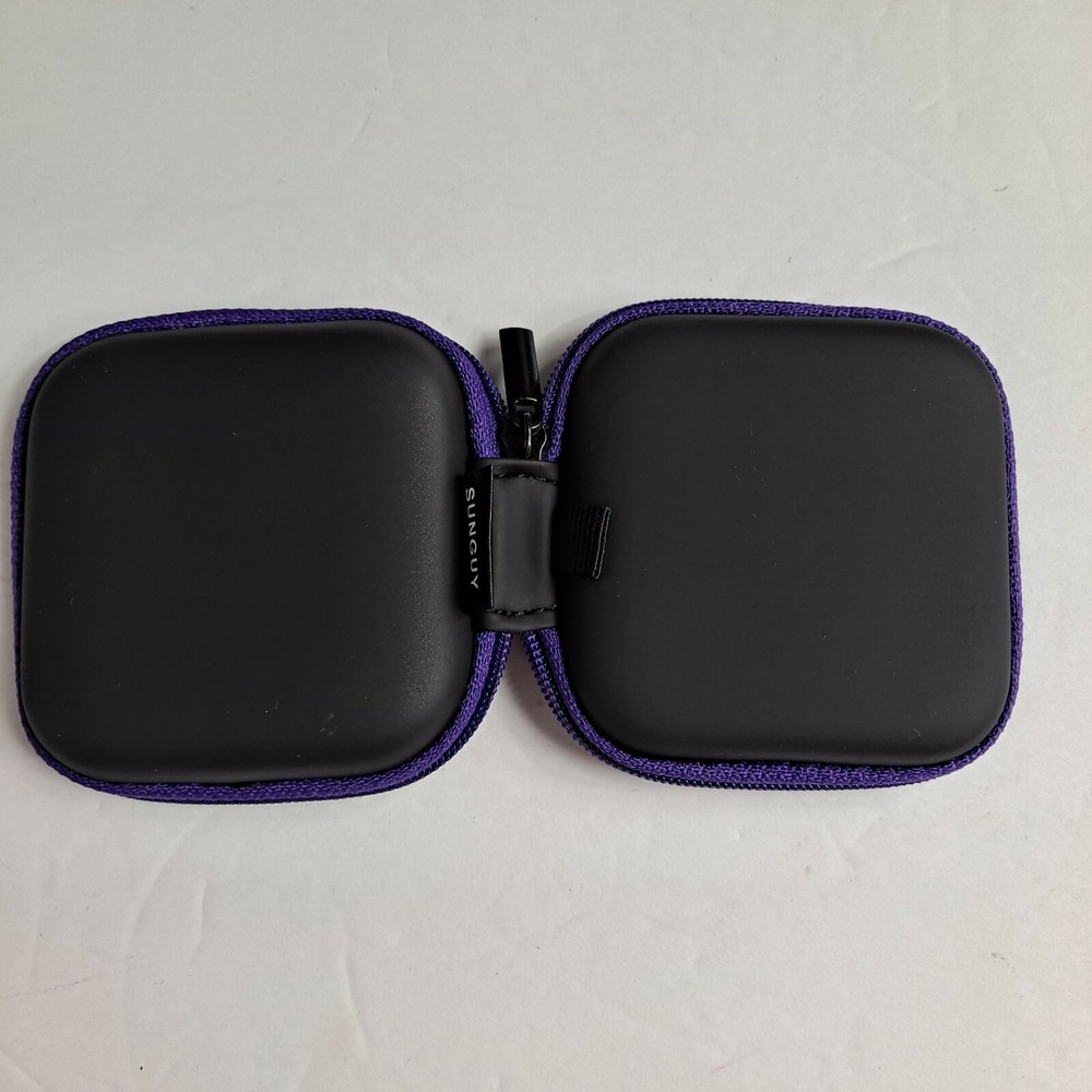 Earphone headphone Case Portable Storage Memory SD Card Camera PURPLE