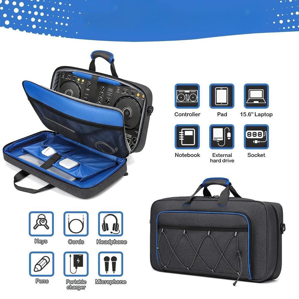 DJ Controller Case DJ Controller Storage Bag Padded Handle with Pocket