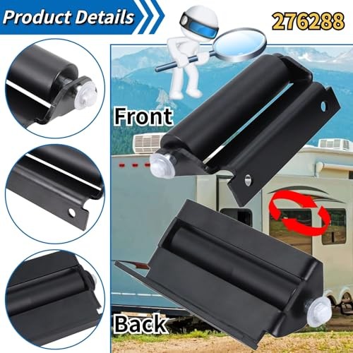 276288 RV Slide Out Roller Replacement, Solid Steel Plate J-36 Service 1 Pack