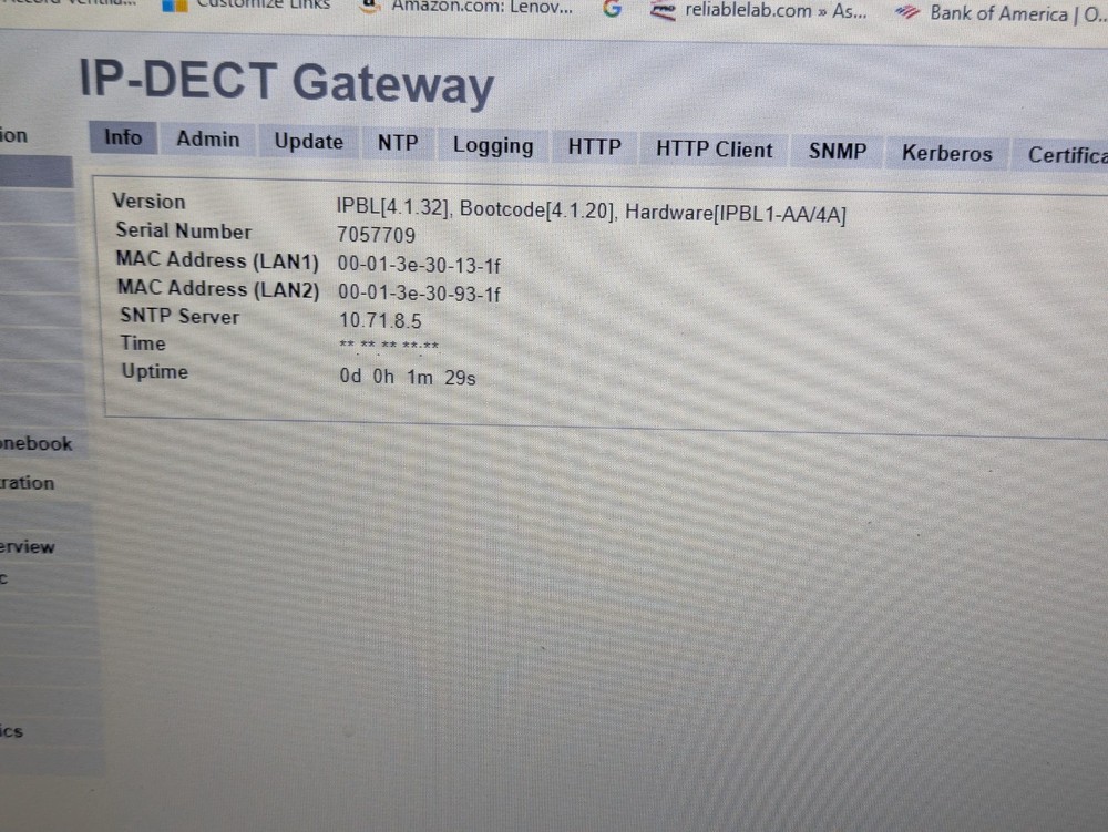 Ascom IPBL1-AA/4A IP-DECT Gateway Module | Boots to GUI | READ DESCRIPTION - Fan