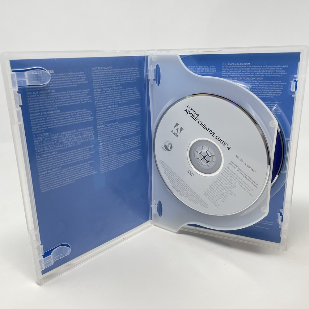 Adobe Photoshop CS4 Extended For Windows Retail Version 2 Disc w/ Serial Number